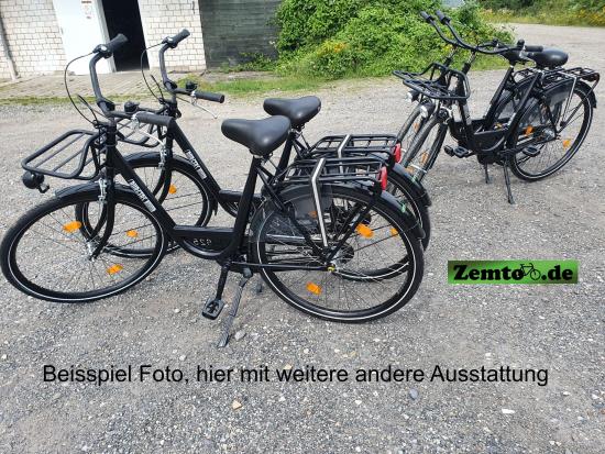 Sehr starkes Hollandrad 26/28 Zoll "Burgers", Leihfahrrad, Firmenfahrrad schwarz-glanz